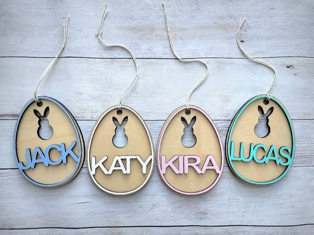Personalized Easter Basket Tag (Blue) | Amazon (US)