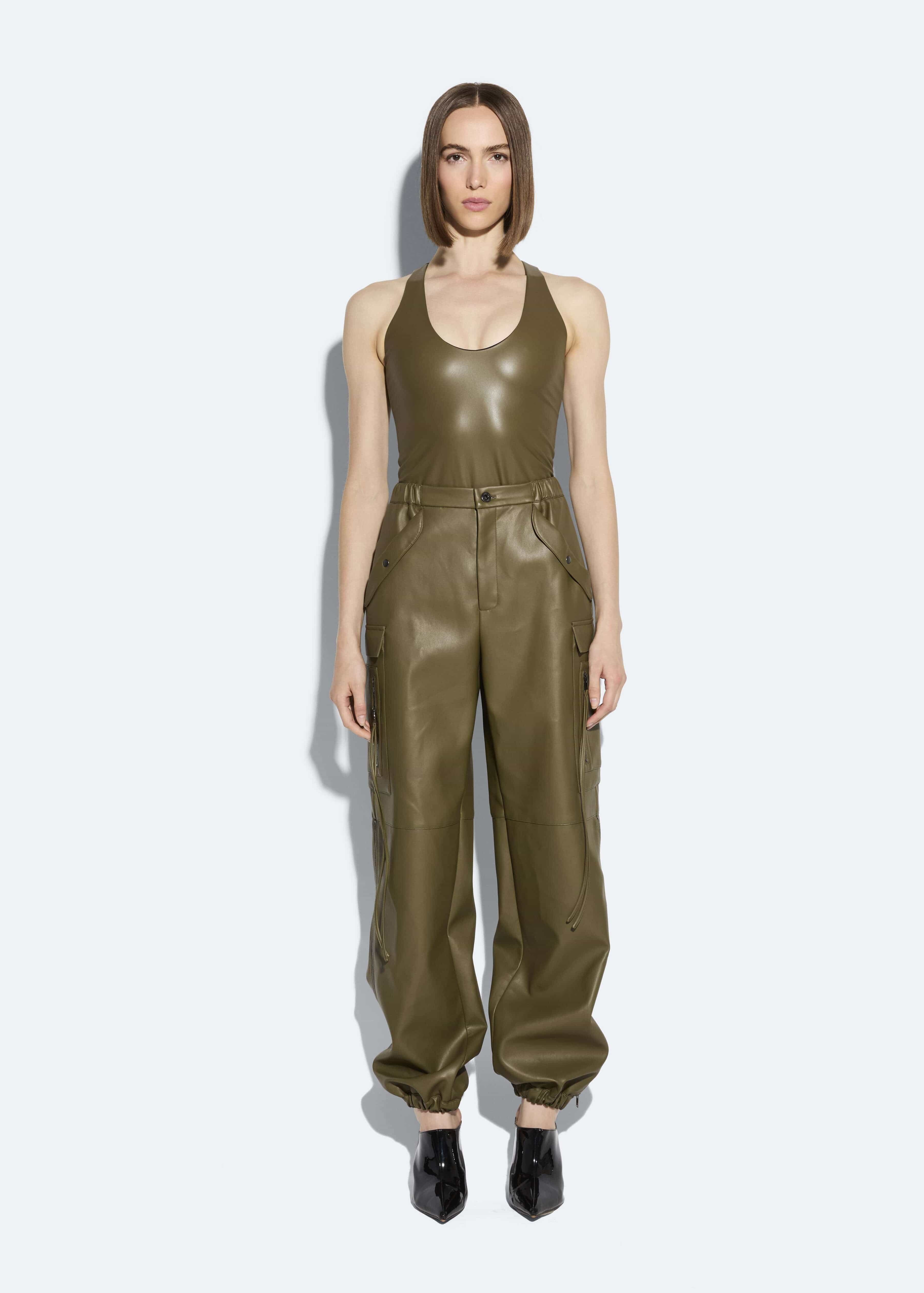 Faux Leather Utility Jogger Pant | Lapointe (US)