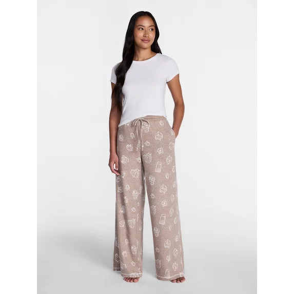 Halloween and Fall Women's Hacci Knit Sleep Pants from Way to Celebrate, 29.5" Inseam, Sizes XS-3... | Walmart (US)