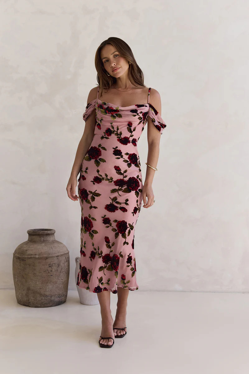 Rose By Name Maxi Dress Pink | Fortunate One
