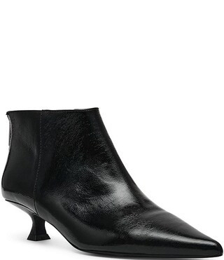 Steve Madden Grant Patent Leather Kitten Heel Ankle Booties | Dillard's | Dillard's