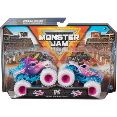Monster Jam, Official Sparkle Smash Vs. Sparkle Smash Die-Cast Monster Trucks, 1:64 Scale. | Target