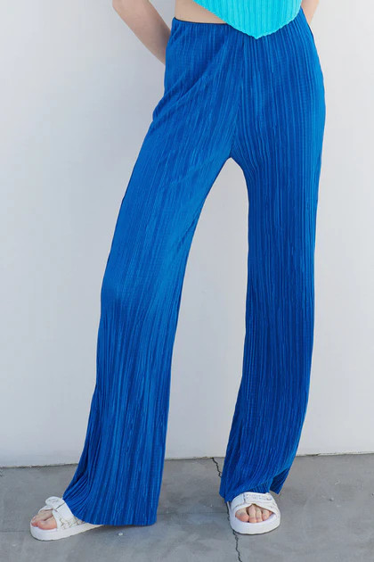 Maria Flared Leg Plisse Pants | Storets (Global)