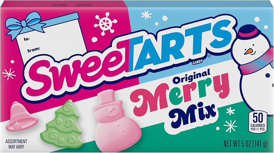Sweetarts Merry Mix Holiday Candies, Christmas Candy, 5 Ounce Theater Box | Amazon (US)