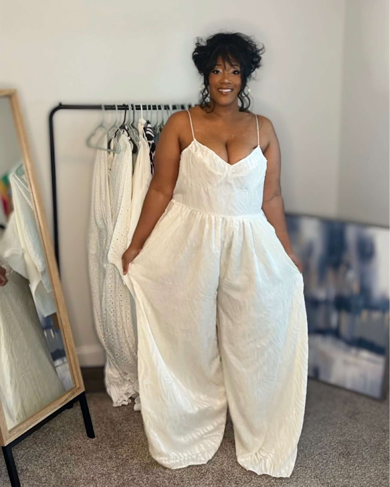 Lovely jumpsuit but runs big!

#LTKcurves #LTKSeasonal #LTKunder100