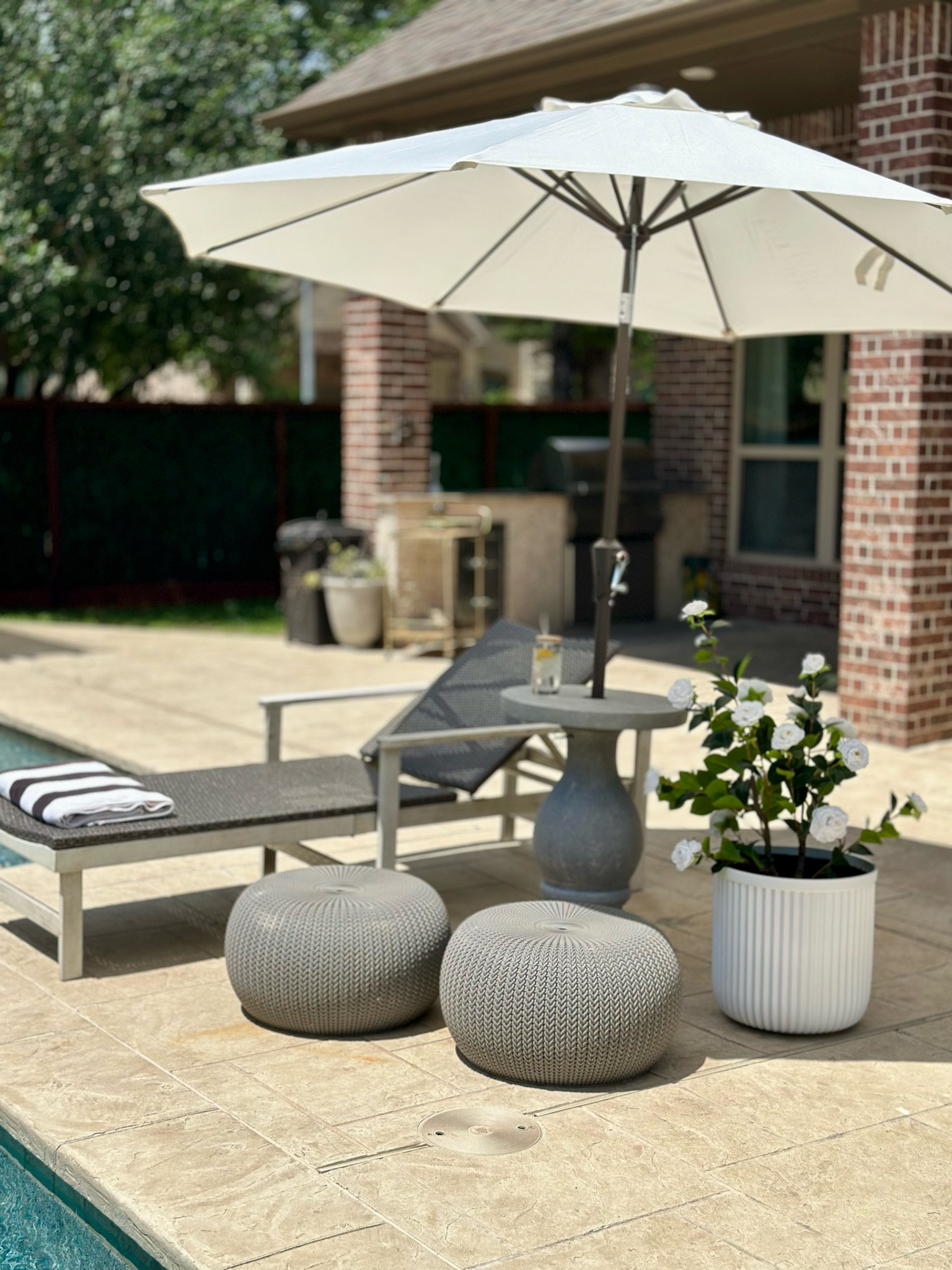 Patio Season | Beautiful weekend to enjoy the outdoors!

Outdoor furniture 
Chaise
Umbrella stand
Ballard designs
Walmart finds
Planter

#LTKSeasonal #LTKhome #LTKswim
