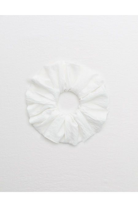 Aerie Scrunchie Women's White One Size | American Eagle Outfitters (US & CA)