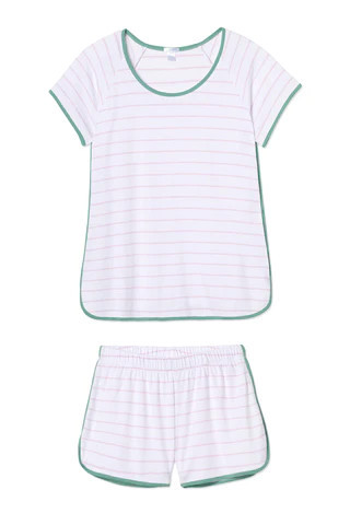 Pima Shorts Set in Iris | Lake Pajamas