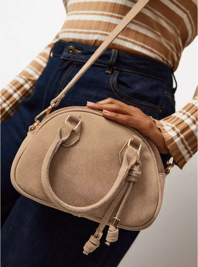 The Suede Bowler Bag One Size | Tu Clothing