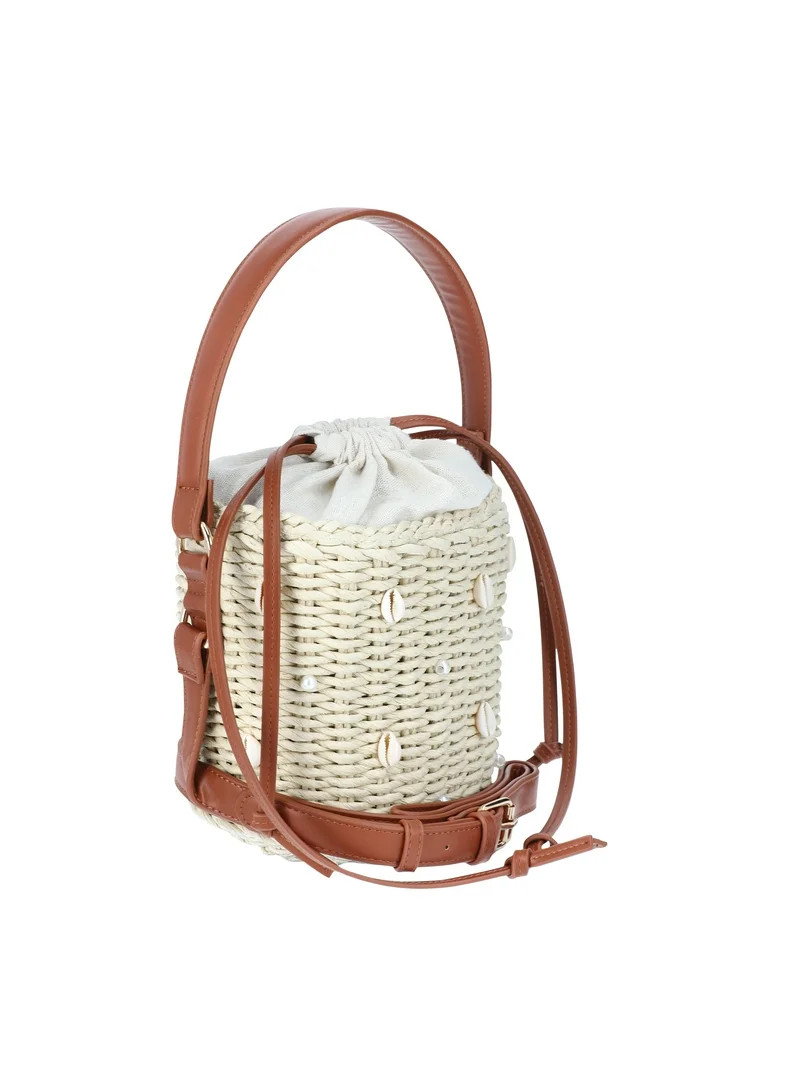 Time and Tru Women's Embellished Bucket Bag | Walmart (US)