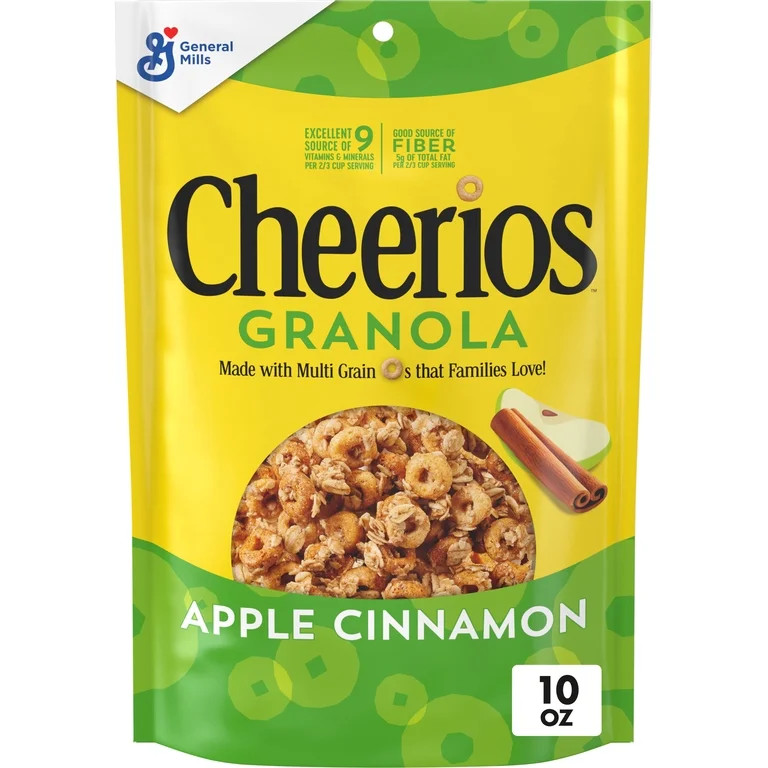 Cheerios Granola, Apple Cinnamon, Good Source of Fiber, 10 oz | Walmart (US)