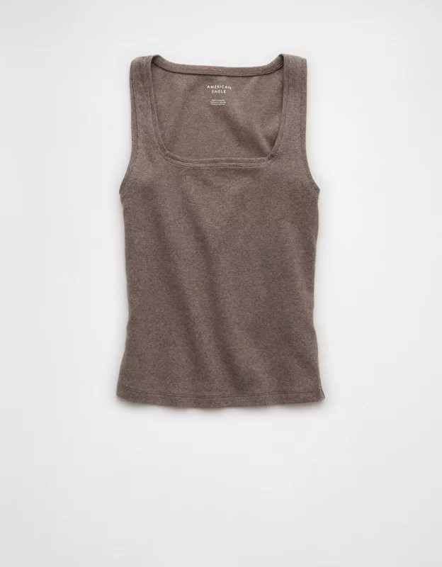AE Main Squeeze Square Neck Tank Top | American Eagle Outfitters (US & CA)