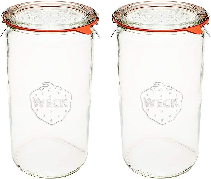 Weck Canning Jars - Weck Jars made of Transparent Glass - Eco-Friendly Canning Jar - Storage for ... | Amazon (US)