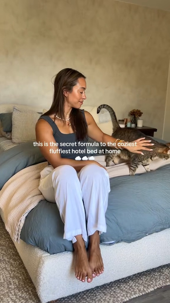 Cozy fluffy coastal cottage inspired bedding 🤍❄️

Sometimes you need a little bedding refresh in the middle of winter. The fluffy duvet hack has changed the game for me when I make my bed. Use a duvet insert one size larger than the cover for the cozy fluffy plush look. 

My bed is a queen, so I use a queen size duvet cover with a king size insert @Quince @Wayfair 

Coastal bedroom, striped bedding, linen bedding, striped linen bedding, cozy bedroom inspo, blue and white bedroom inspo, coastal cottage core bedroom 

#LTKHome #LTKmorningroutine