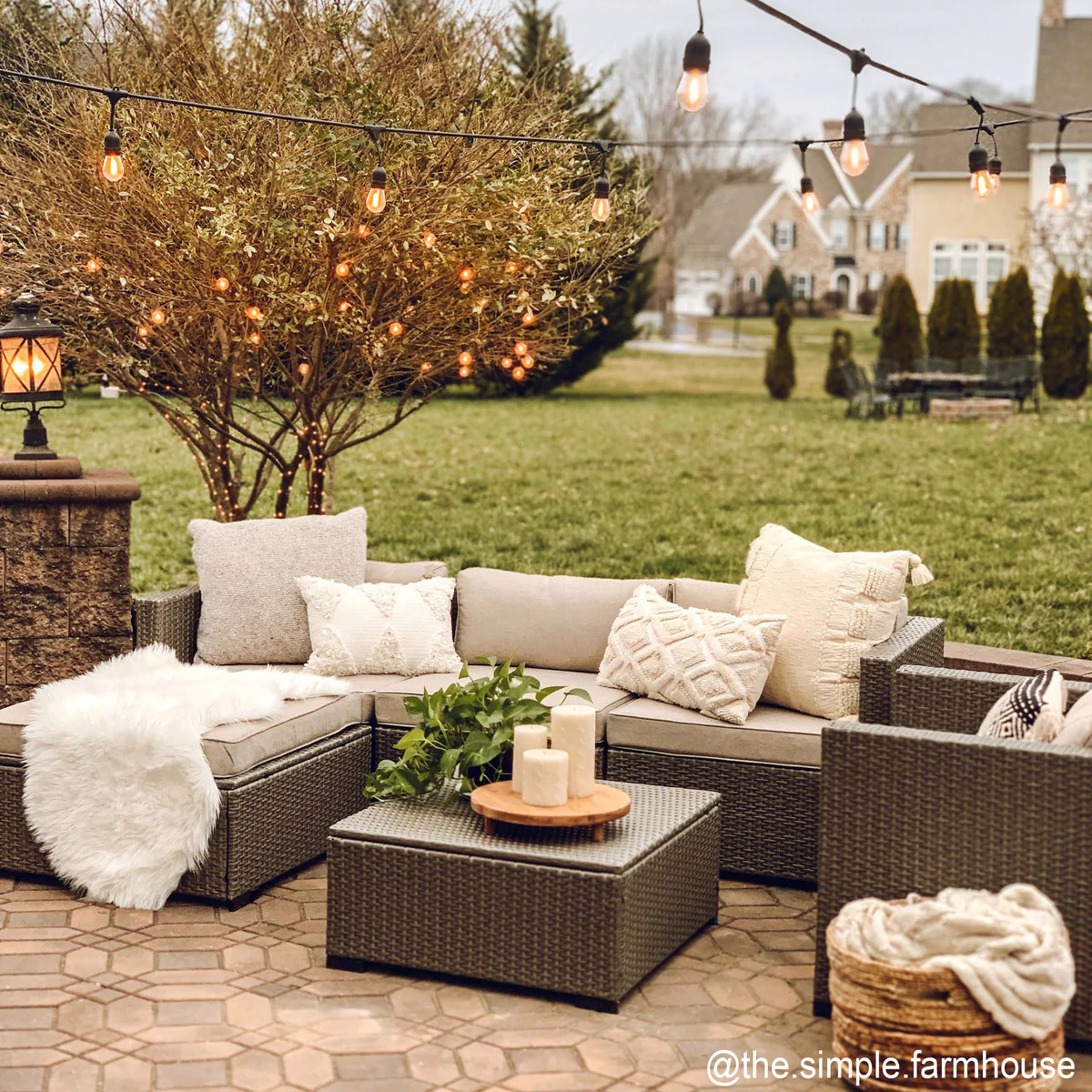 6-Piece Outdoor Wicker Patio Sectional Set w/ Storage, 2 Pillows, Cover | Best Choice Products 