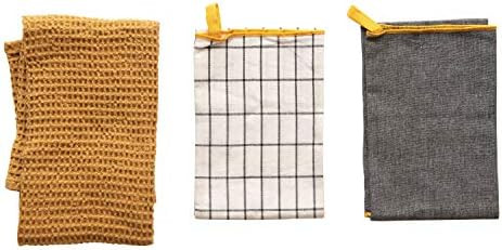 Creative Co-Op Cotton Tea, Multi Color, Set of 3 Towel, 3 Count | Amazon (US)