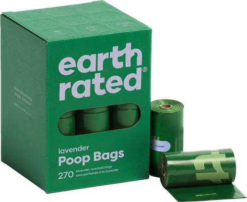 Earth Rated Dog Poop Bags, Refill Rolls, Lavender Scented, 270 count | Chewy