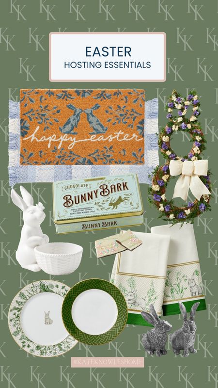 Easter Decor Essentials for the Host / Easter Host / Easter Hoke Decor / Easter Doormat / Easter Wreath / Easter Tablescape / Easter Dining / Easter Home Finds 

#LTKhome #LTKSeasonal
