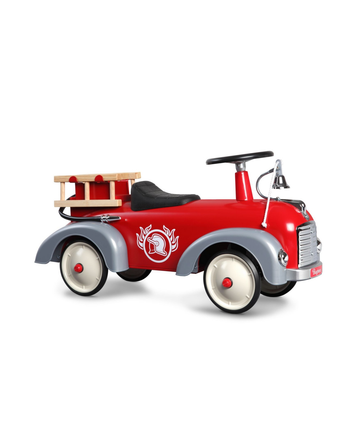 Metal Ride-On Fireman - Red | Macy's