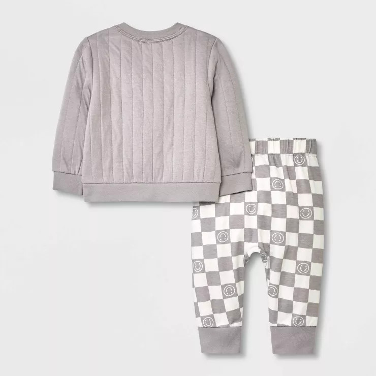 Baby Boys' 2pc Graphic Sweatshirt with Sweatpants - Cat & Jack™ Gray | Target