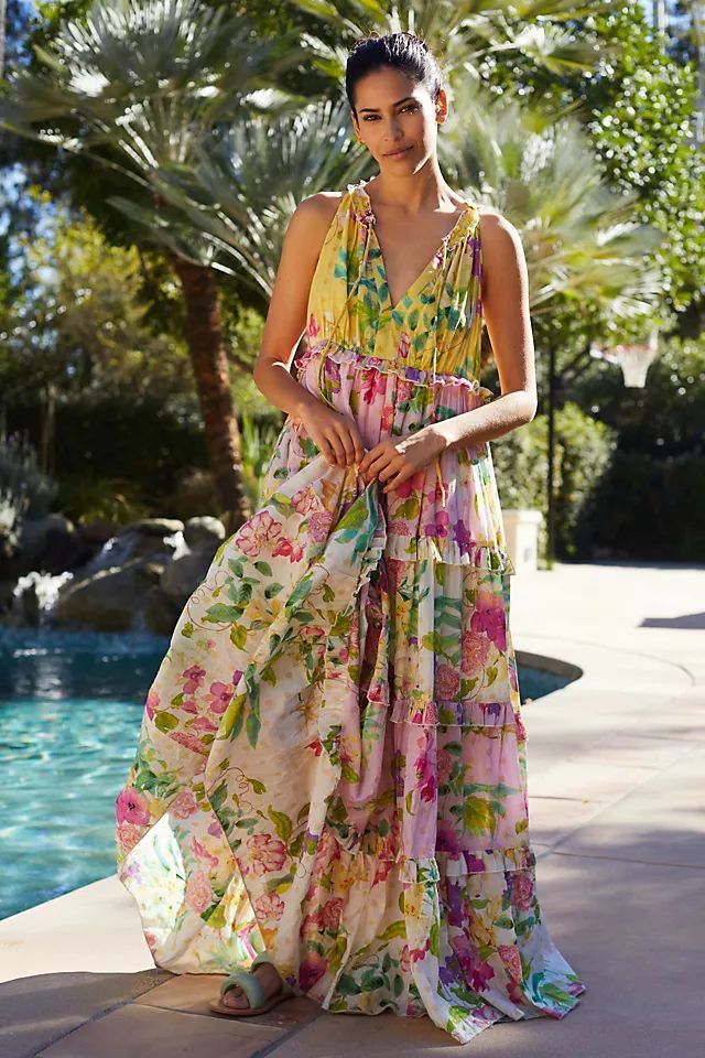 PQ Tiered Maxi Dress | Anthropologie (US)