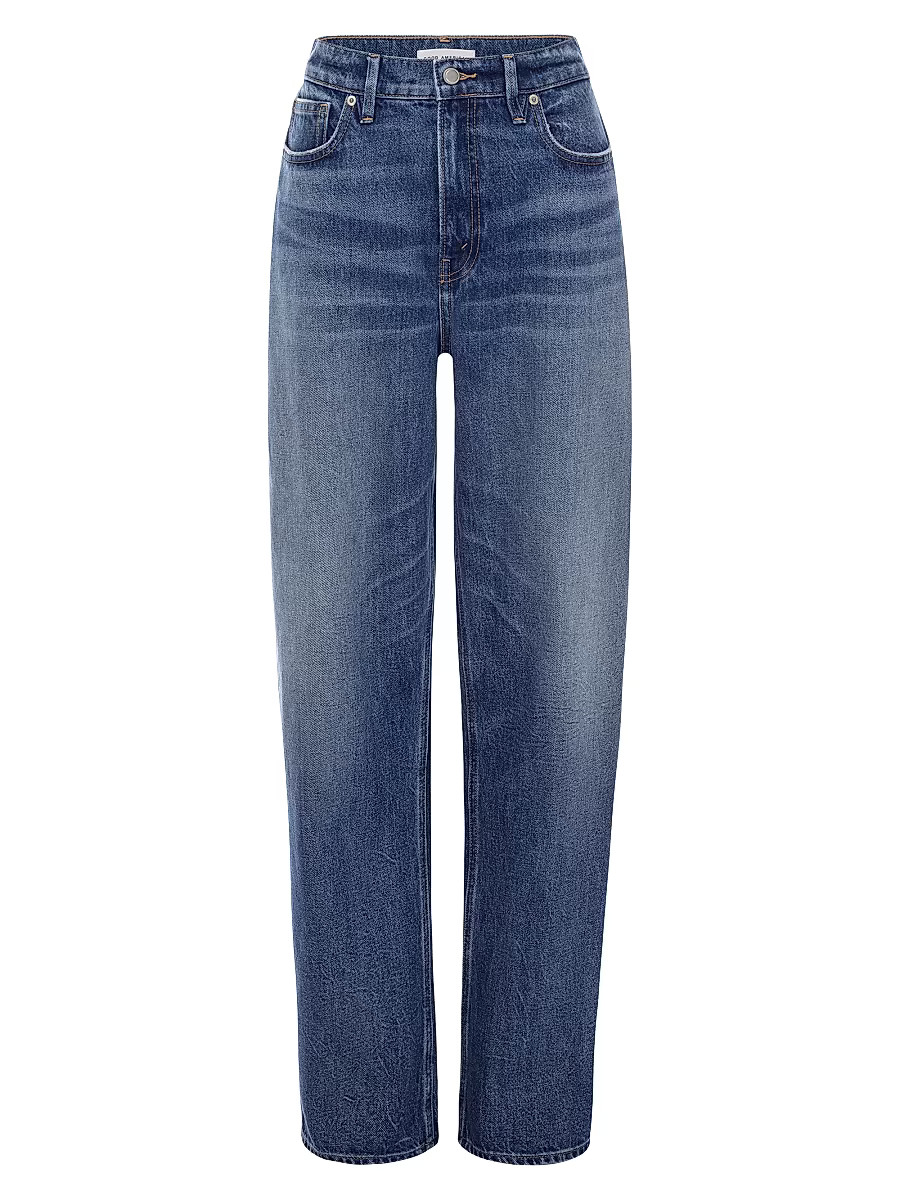 Women's Good Barrel Relaxed Jeans - Indigo - Size 2 | Saks Fifth Avenue