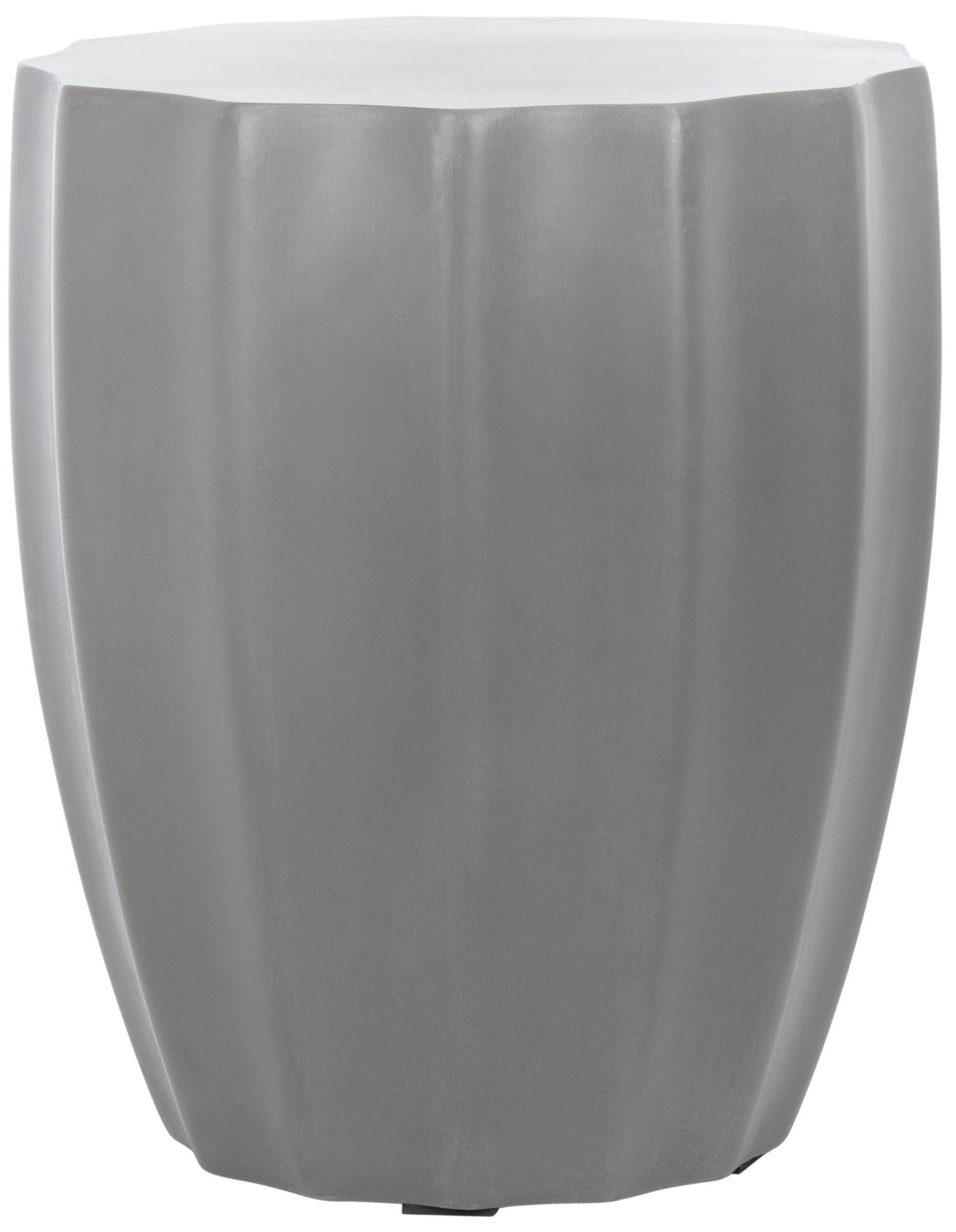 SAFAVIEH Outdoor Collection Jaslyn Modern Dark Grey Concrete Round Accent Table (Fully Assembled) | Amazon (US)