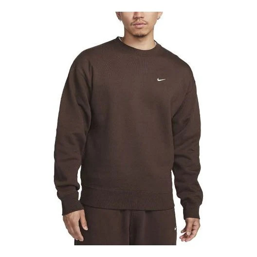 Nike Solo Swoosh Crew Sweatshirt 'Baroque Brown' | KICKS CREW