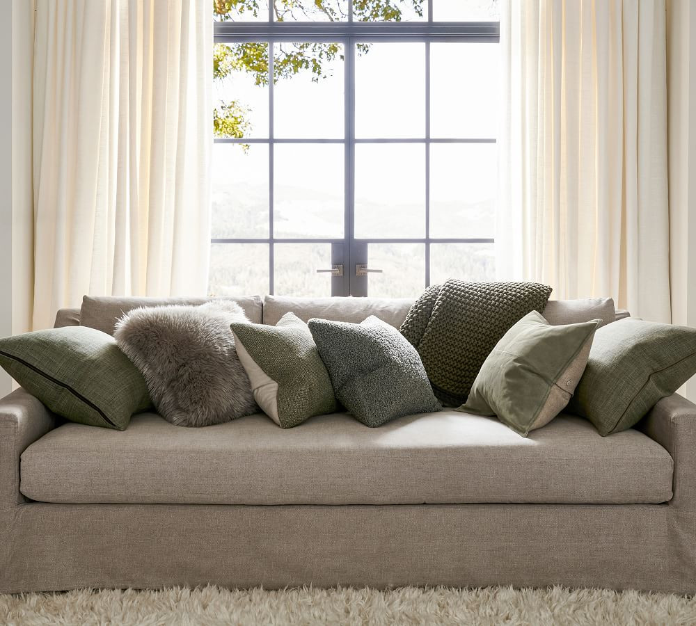 Green Tonal Palette Pillow Collection | Pottery Barn (US)