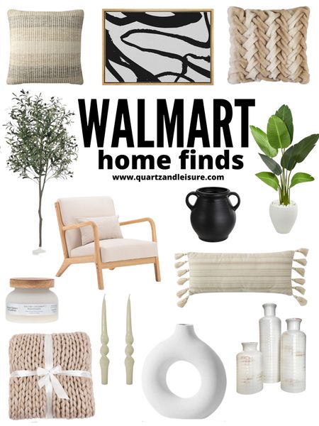 Home decor from Walmart // Walmart home / living room decor / olive tree / faux plants / throw pillows / neutral decor 

#LTKunder100 #LTKunder50

#LTKhome