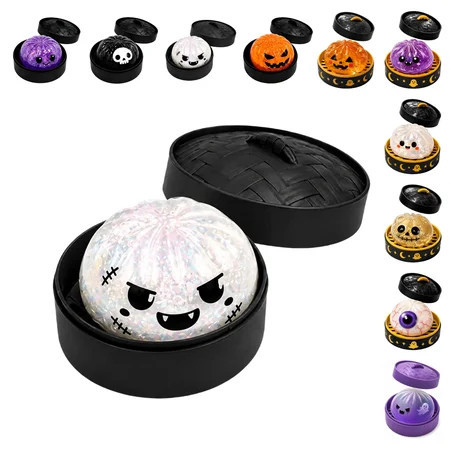 Halloween Ghost Dumpling Squishy, Dumplings Squishies with Steamer Stress Balls, Elastic Stretch Fidget Sensory Toy, Office Desk Stress Relief Halloween Birthday Gift A3-1PCS | Walmart (US)