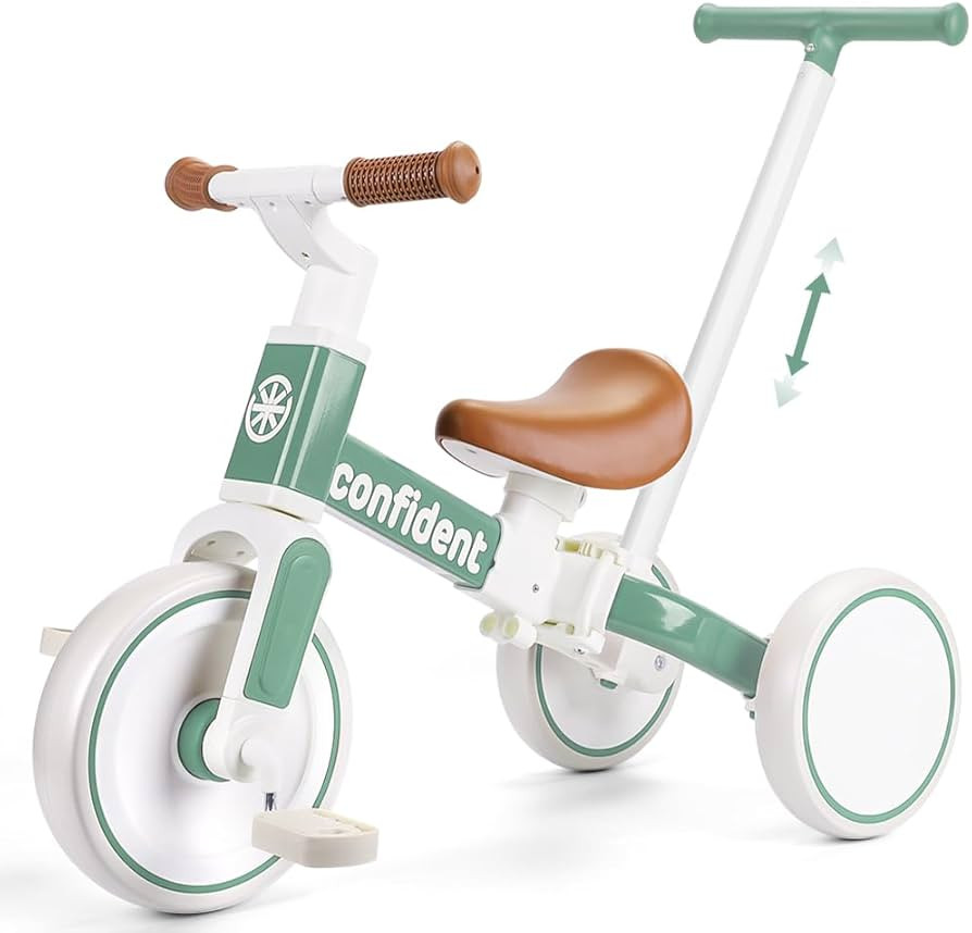 XIAPIA Tricycle for Toddlers 1-3 Year Olds, 5 in 1 Toddler Balance Bike with Removable Pedal, Pus... | Amazon (US)