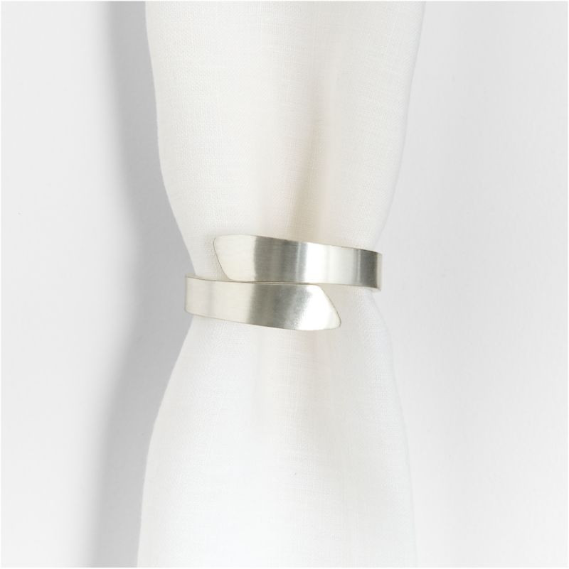 Wrap Silver Napkin Ring + Reviews | Crate & Barrel | Crate & Barrel
