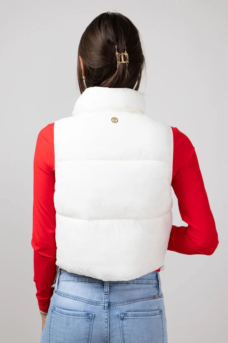 Simply Southern Lightweight Packable Vest for Women in Ivory | Glik's