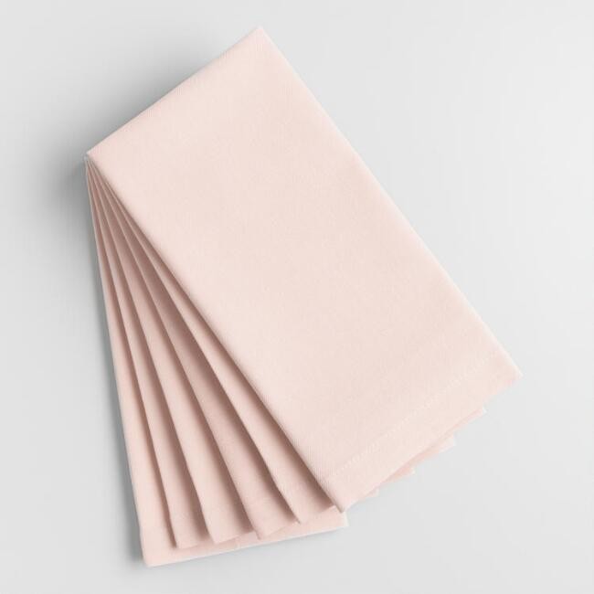 Light Pink Buffet Napkins Set of 6 | World Market