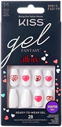 KISS Gel Fantasy Allure Valentine’s Day Nails - Be My Angel | Amazon (US)