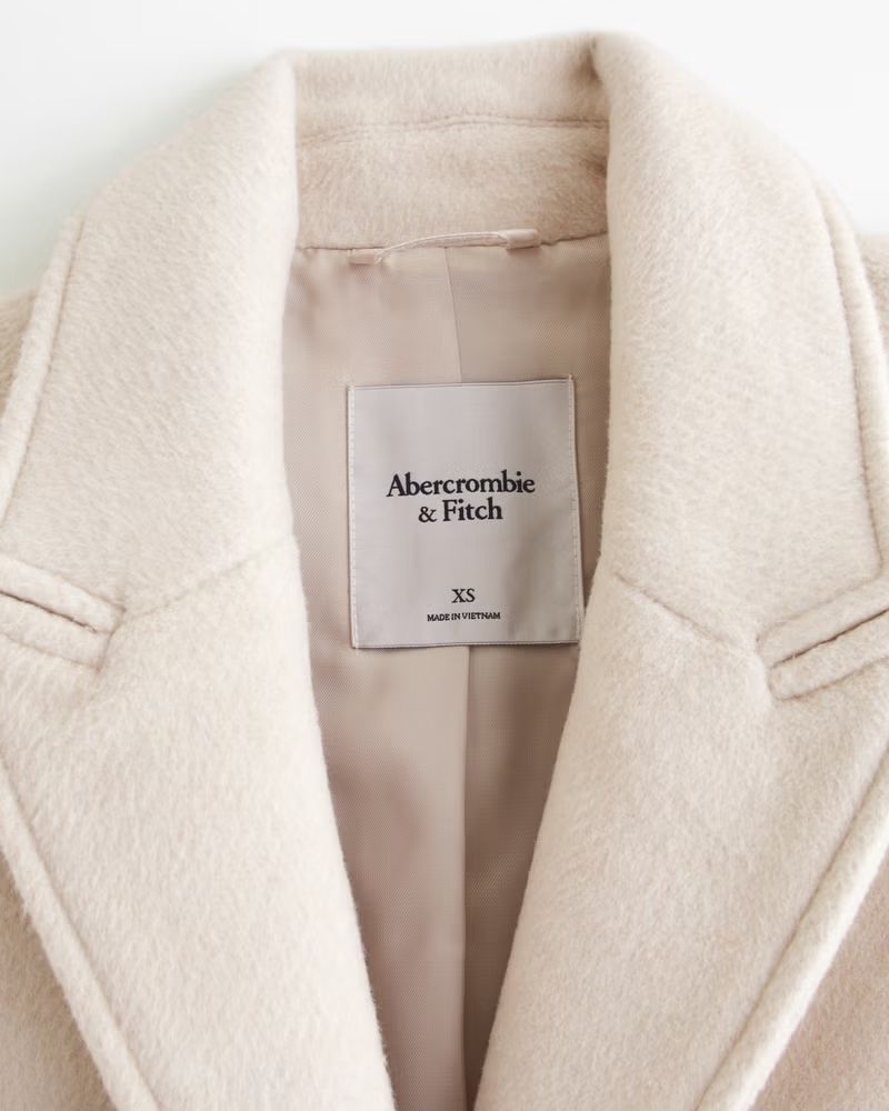 Women's Tailored Topcoat | Women's Coats & Jackets | Abercrombie.com | Abercrombie & Fitch (US)