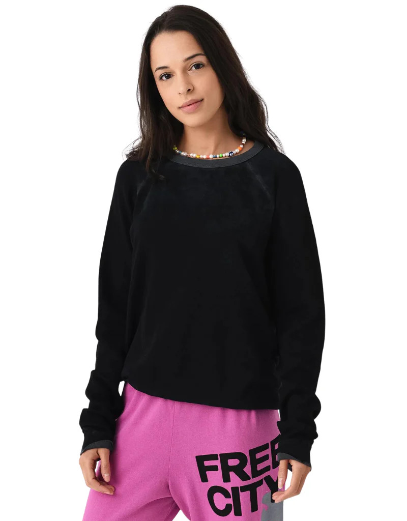 FREECITY Lucky Rabbits Sweatshirt in Superblack Rabbit | Ambiance