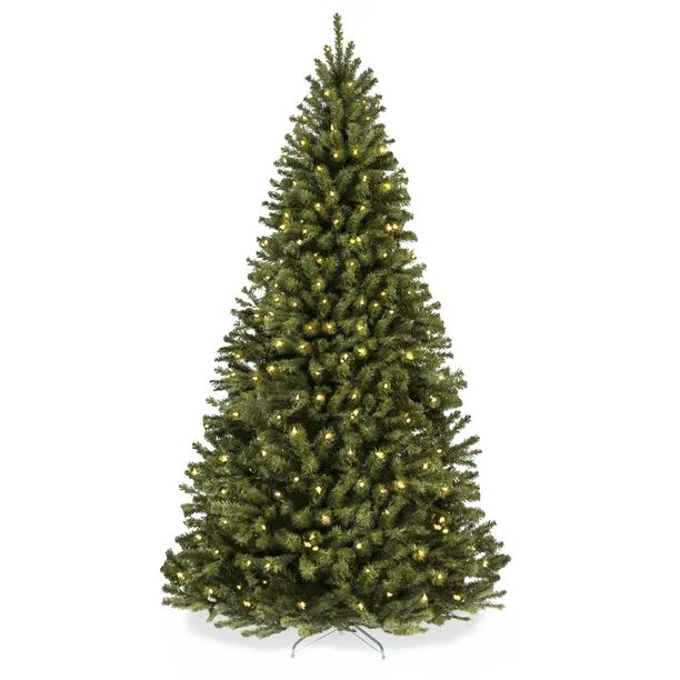 Best Choice Products Clear Incandescent Green Prelit Spruce Hinged Artificial Christmas Tree, wit... | Walmart (US)