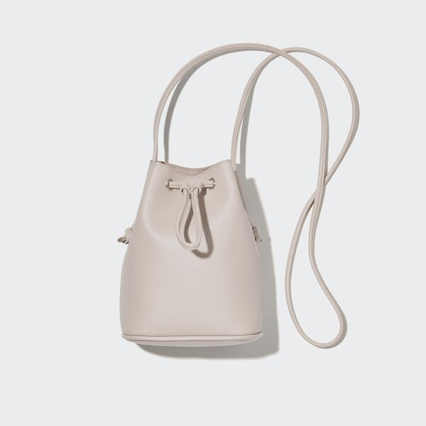 Faux-Leather Drawstring Mini Shoulder Bag | UNIQLO (US)