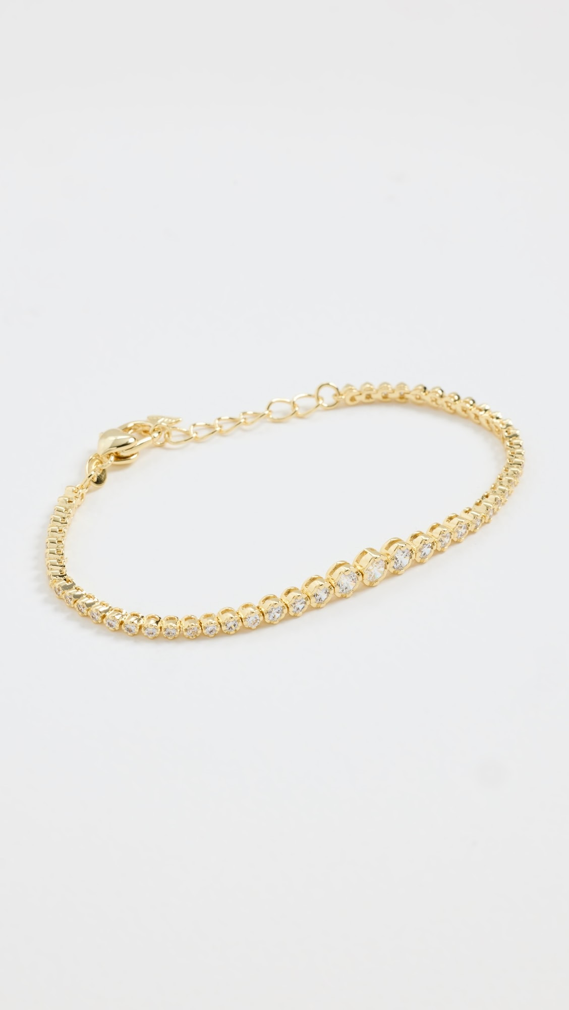 By Adina Eden Cubic Zirconia Bezel Graduated Tennis Bracelet | Shopbop | Shopbop