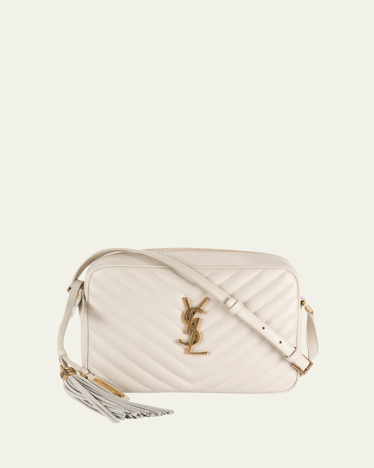 Lou Medium YSL Camera Bag with Tassel in Quilted Leather | Bergdorf Goodman