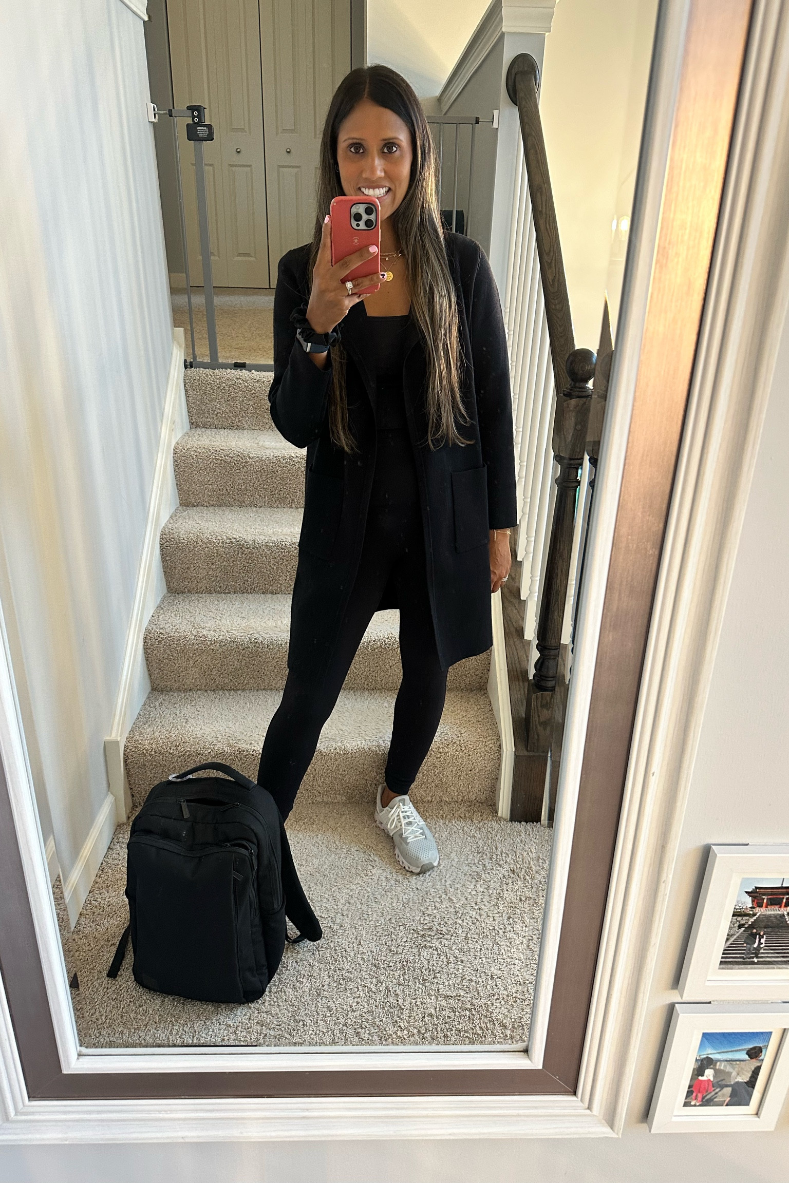 Travel ready! My favorite cardigan and Spanx leggings- a must travel outfit staple. Of course my favorite backpack from Herschell

#LTKFindsUnder50 #LTKTravel #LTKStyleTip