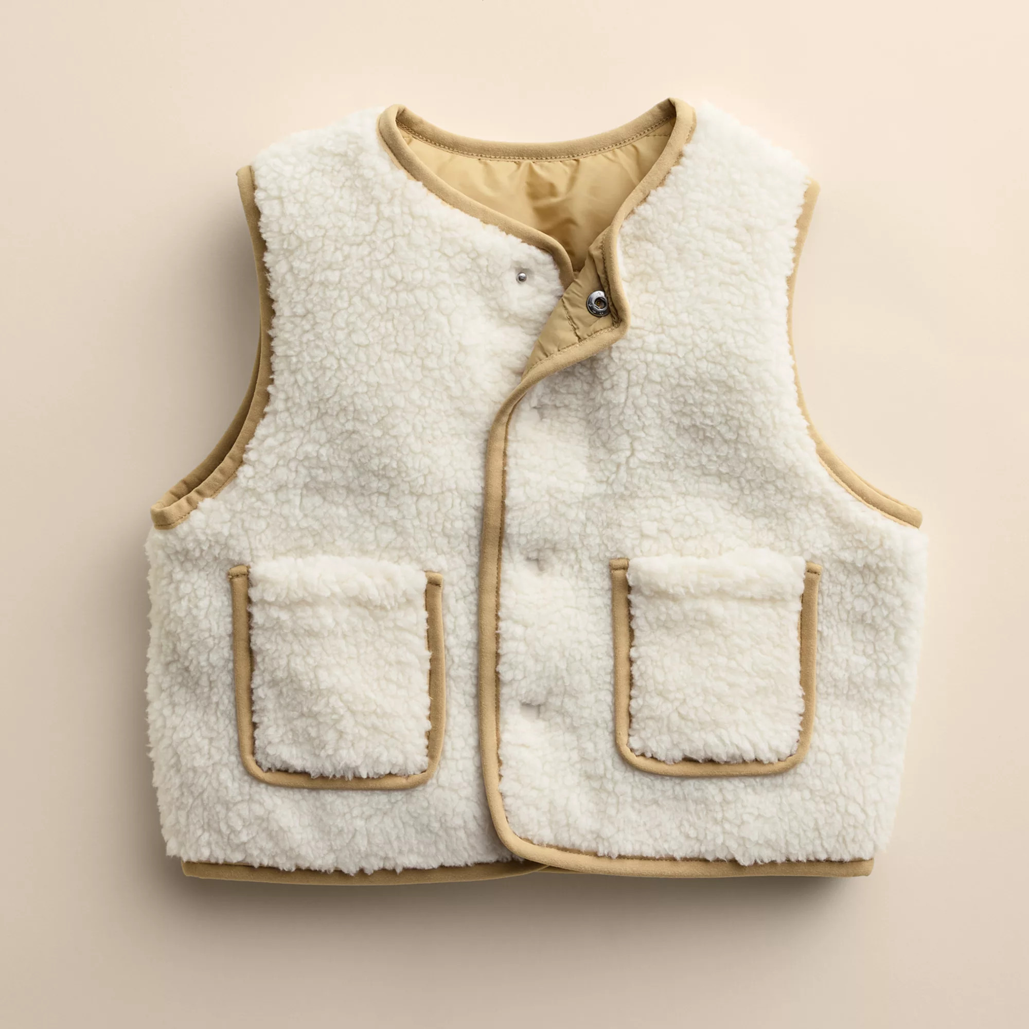 Baby & Toddler Little Co. by Lauren Conrad Reversible High-Pile Fleece Vest | Kohl's