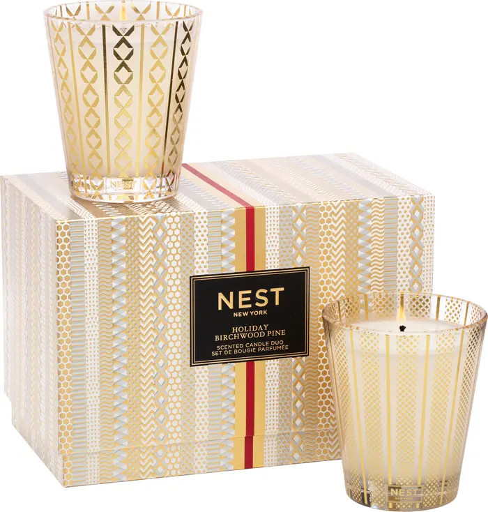 NEST New York New York Holiday & Birchwood Pine Scented Candle Set | Nordstrom | Nordstrom