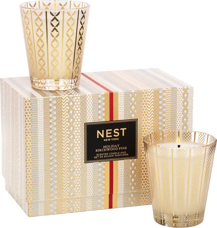 Holiday & Birchwood Pine Scented Candle Set | Nordstrom