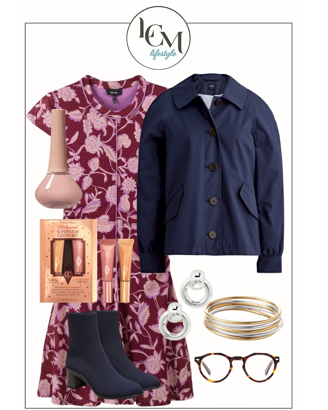 Look #3 of 3 💙

For the final styling of this cropped trench, I leaned into rich color and feminine detail. The deep navy layered over a berry floral dress feels polished but still playful — especially paired with sleek navy boots and mixed-metal jewelry for a modern touch.

This jacket truly works with everything — denim, dresses, neutrals, color — which is exactly why it’s such a smart closet addition.

#LTKTravel #LTKWorkwear #LTKPetite