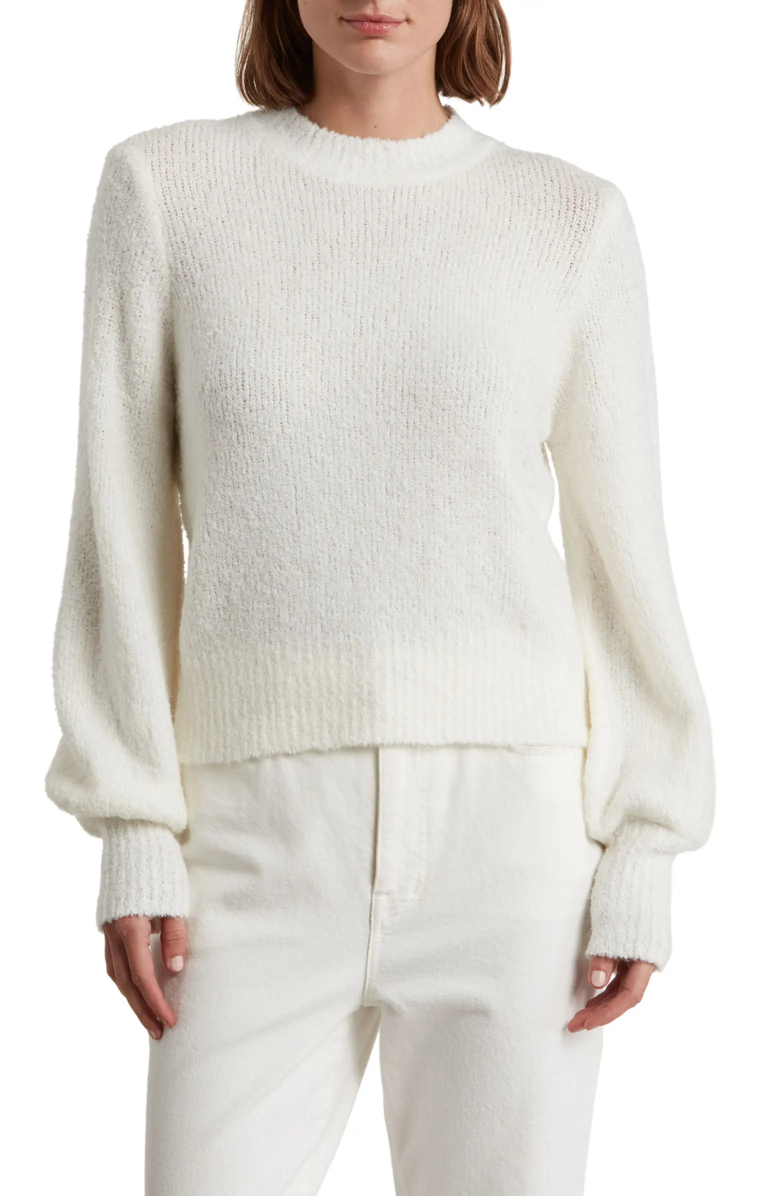 Jane Crop Balloon Sleeve Sweater | Nordstrom Rack