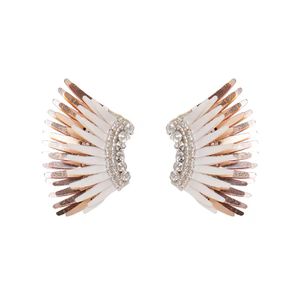 Mini Madeline Earrings Ivory/Rosegold | Mignonne Gavigan