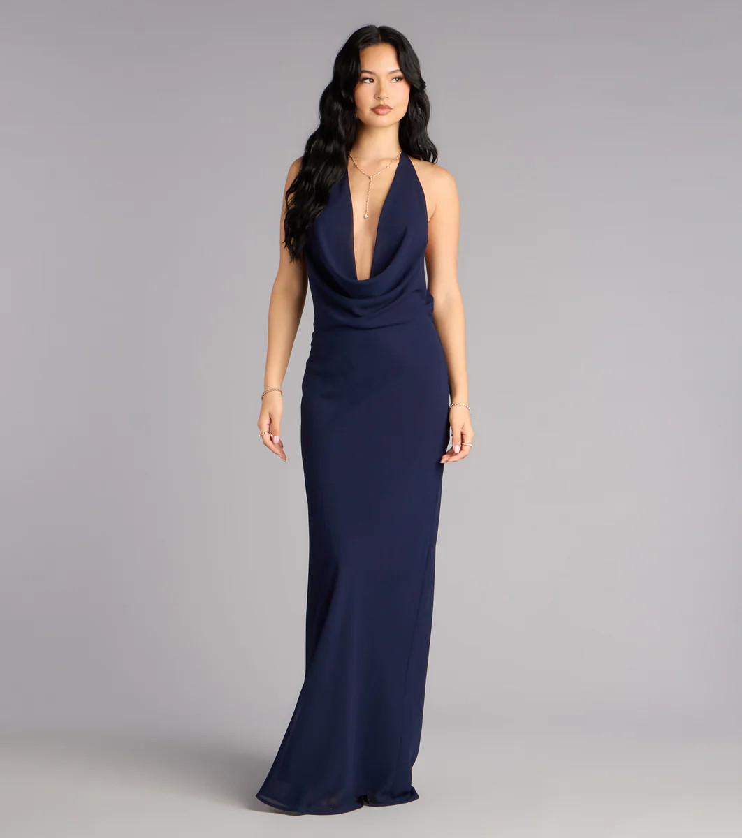 Hayley Chiffon Open Back Formal Dress | Windsor Stores